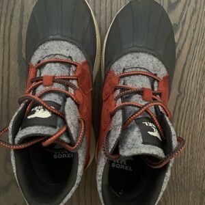 Sorel Charcoal and Rust Winter Boots